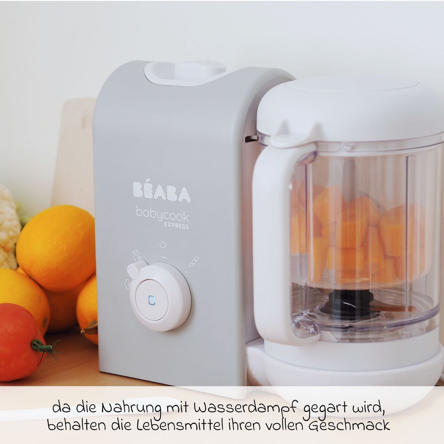 Beaba Babycook Express Babynahrungszubereiter zum Dämpfen und Mixen in Velvet Grey - Bild 3
