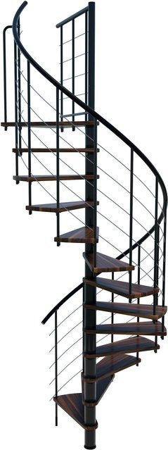 Minka Spindeltreppe Venezia Smart Schwarz für Geschosshöhen bis 305 cm - Bild 1