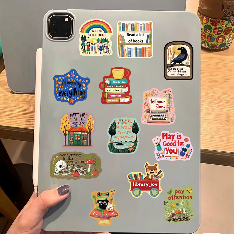 50 Stück Inspirierende Aufkleber Set in Multicolour für Laptop, Auto, Motorrad und Telefon, Wasserdichte Ästhetische Graffiti Sticker - Bild 2