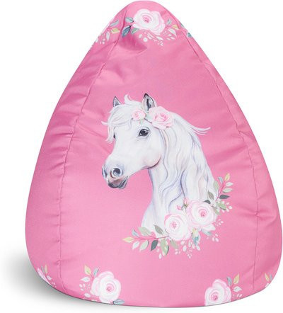 Sitting Point Sitzsack BeanBag Horse in Pink/Multicolour mit Animal Print, B/H: 70 x 110 cm - Bild 1