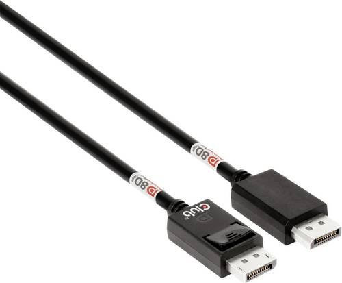 Club3D DisplayPort Kabel CAC-1092 Schwarz 1,6m DisplayPort 2.1 bi-direktional unterstützt 10K 60Hz 8K 60Hz und 4K 240Hz VESA DP80 Certified - Bild 1