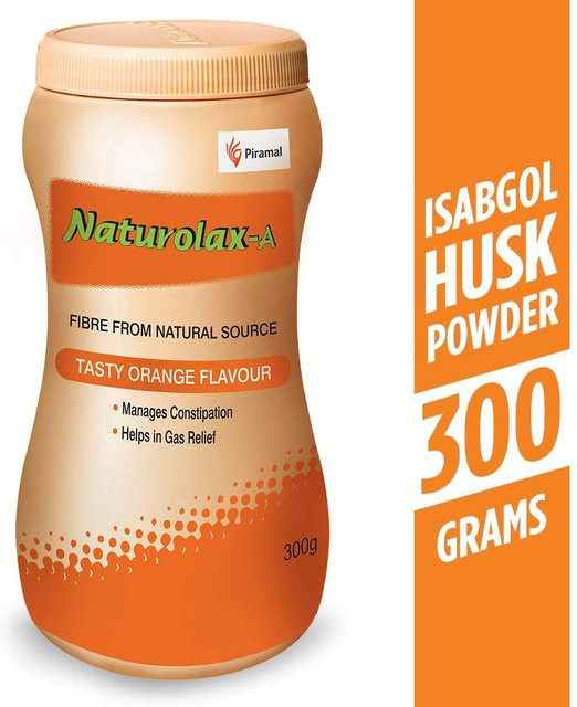 Naturolax-A Isabgol Flohsamenschalenpulver, 300g, Orangengeschmack - Bild 1