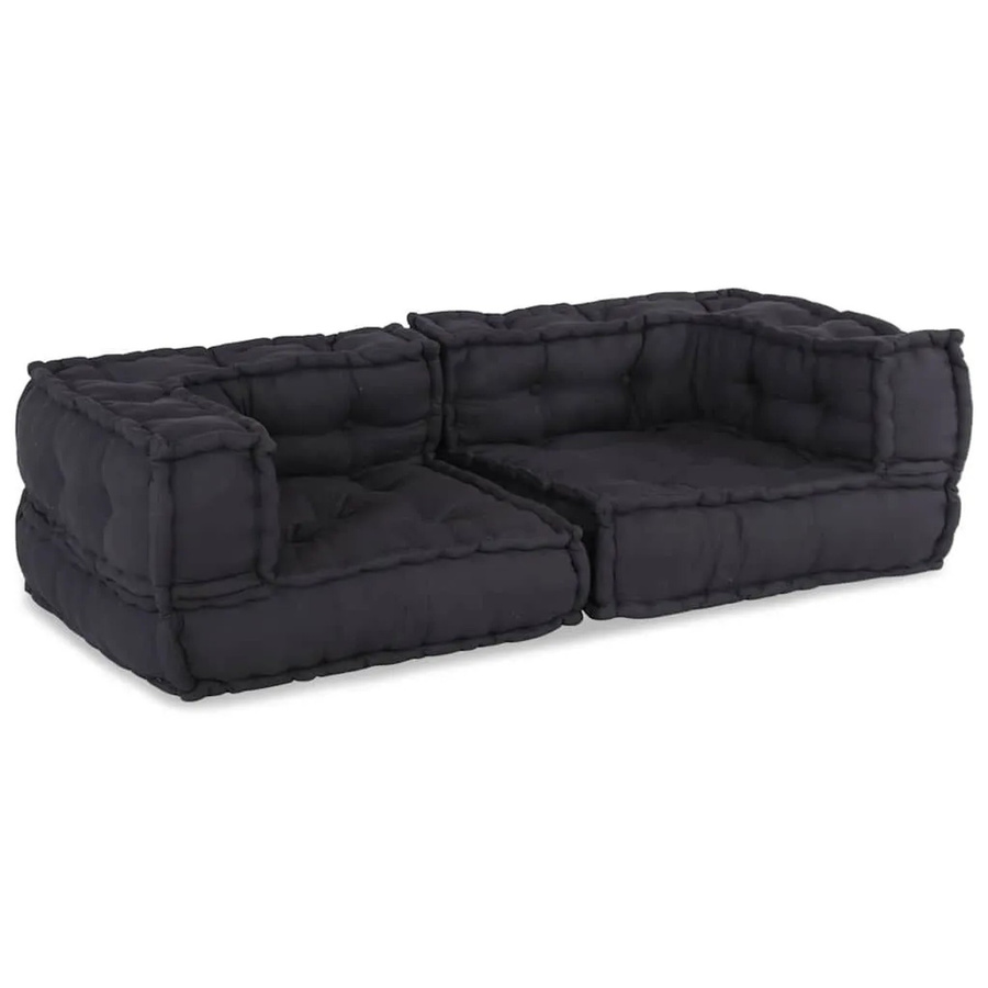 vidaXL 2-Sitzer-Modulsofa Anthrazit mit Stoffbezug B/T/H: 140 x 70 x 36 cm - Bild 2