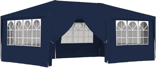 vidaXL Profi-Partyzelt mit Seitenwänden Blau 4 x 6 m - Bild 1