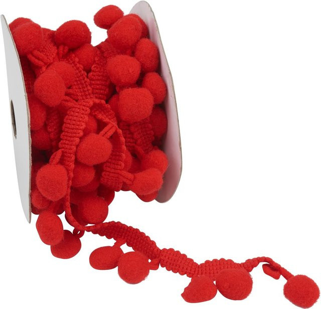 VBS Pompon Borte in Rot aus Textil - Bild 1