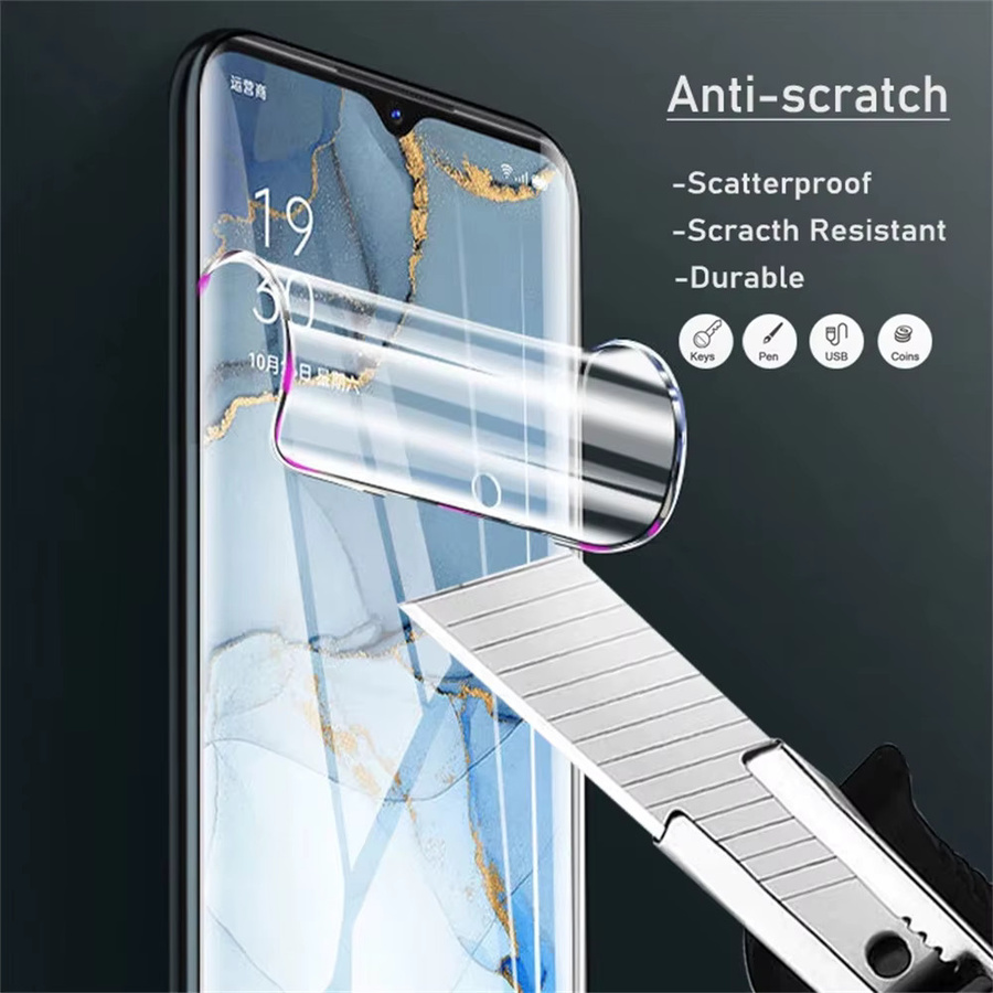 3 Stück HD Hydrogelfolie Displayschutzfolie für Samsung Note 8, Note 9 Ultra, Note 10 Plus und Note 20 in Transparent - Bild 5