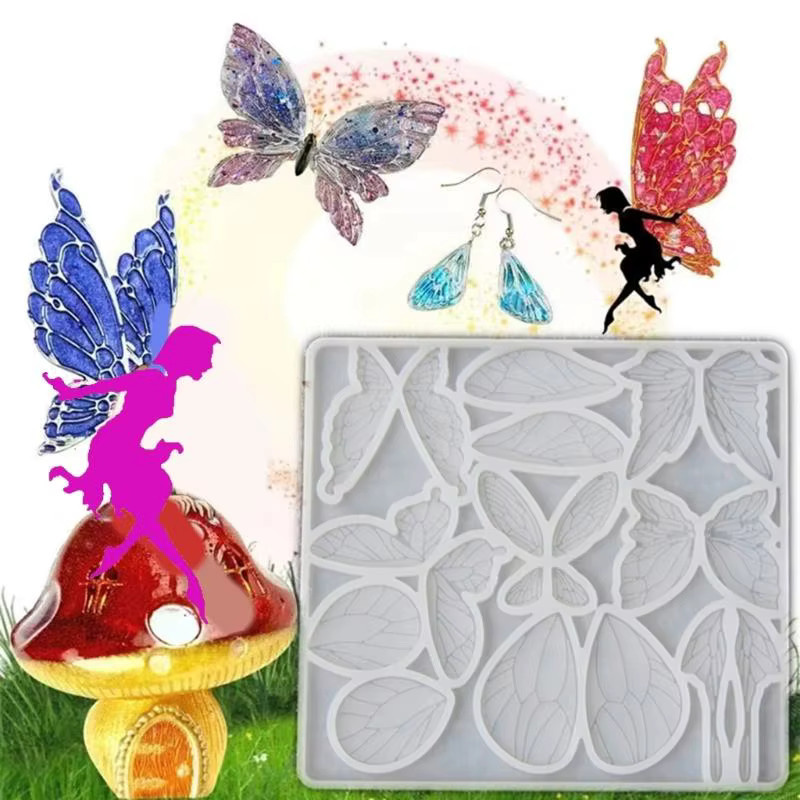 JAVRICK Ohrringe Anhänger Schmetterling Flügel, Silikon Formen - Bild 3