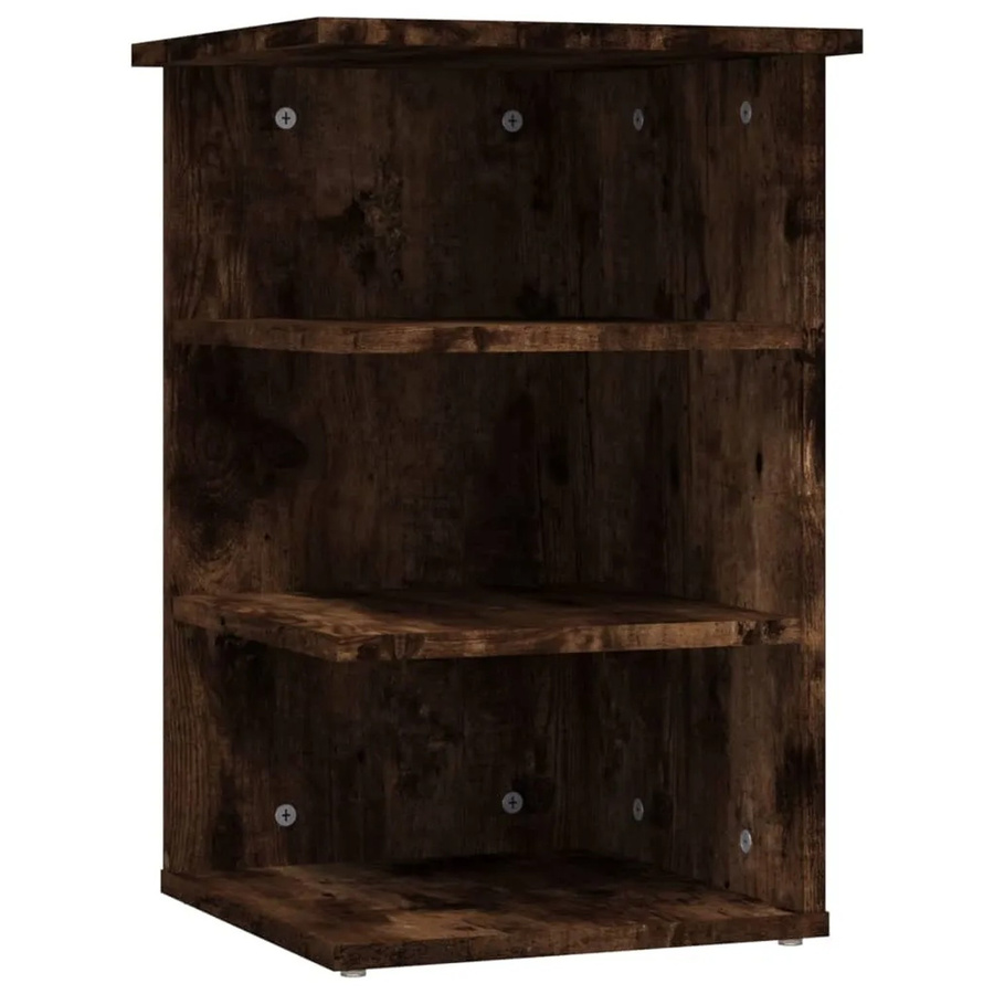 vidaXL Beistellregal aus Holzwerkstoff in Räuchereiche, Braun, B/T/H: 35 x 35 x 55 cm - Bild 2