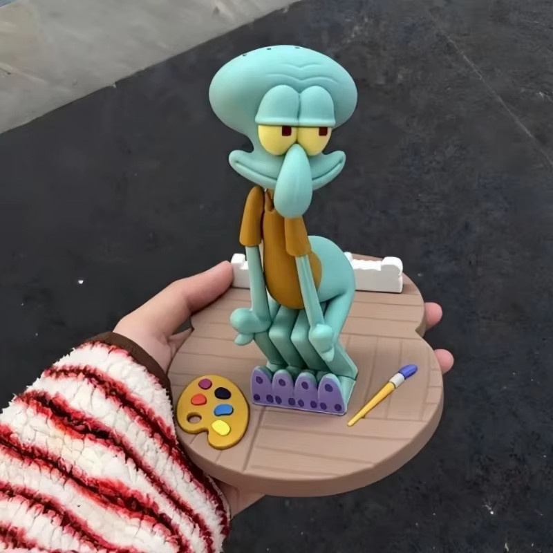 KKV SpongeBob Thaddäus Magnetischer Handyhalter, Zahnbürstenständer, Cartoon-Deko-Accessoires - Bild 2