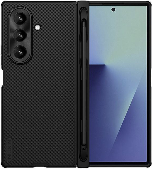 Nillkin Super Frosted Shield Schutzhülle für Samsung Galaxy Z Fold7 F966 mit Stifthalter, Schwarz - Bild 1
