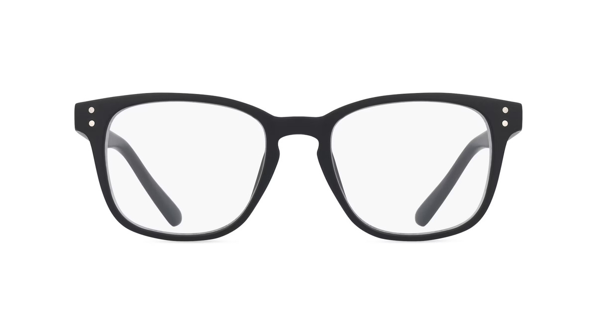 I Need You Student Unisex-Brille, Vollrand, quadratisch, Kunststoff, schwarz - Bild 1