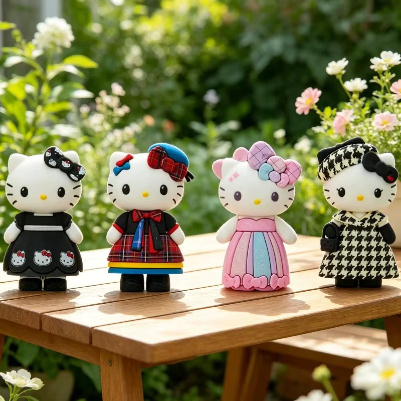 Sanrio KT-Katze Socialite-Stil, Blindbox-Figur, Einzelfigur - Bild 3