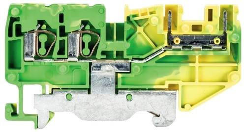 Wieland Electric 56.703.9253.0 Schutzleiterklemme mit Federzuganschluss in Grün-Gelb, 100 Stück - Bild 1