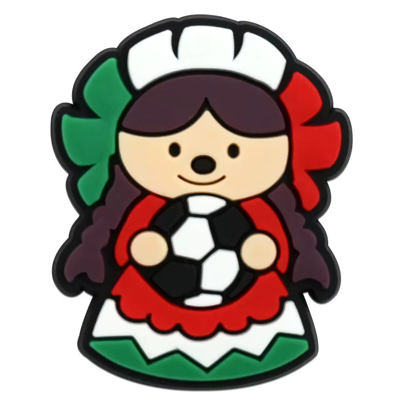 Happye&TiTi Schuhanhänger Fußball-Mexiko, PVC, Kinder - Bild 4
