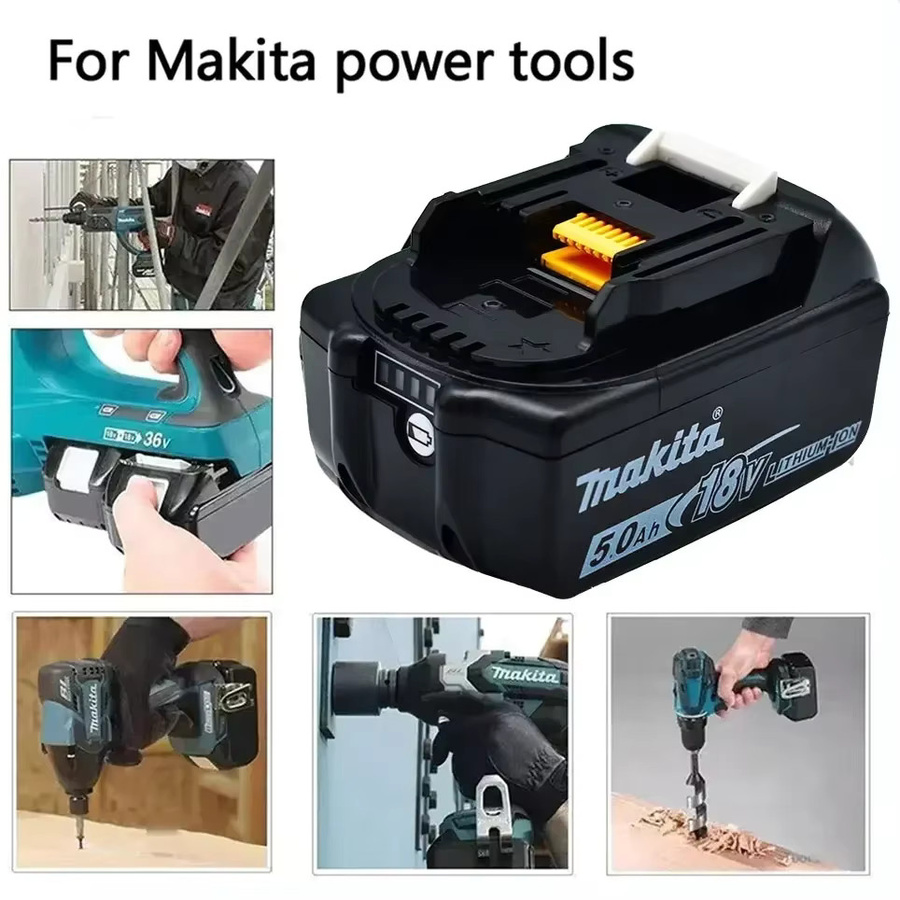 Makita 18 V Lithium-Ionen Akku LXT BL1860B mit 5,0 Ah in Schwarz - Bild 4