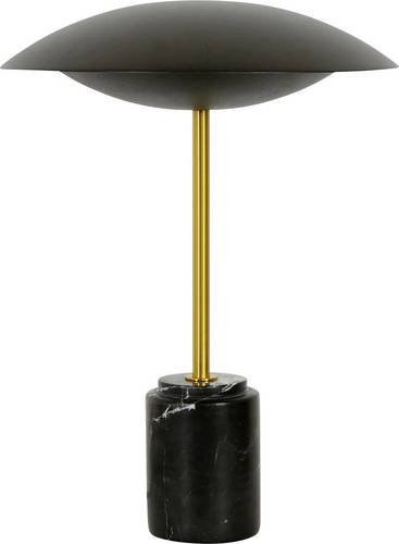 Lucci Loft Tischlampe E14 in Schwarz und Messing-antik mit Marmor-Elementen - Bild 1