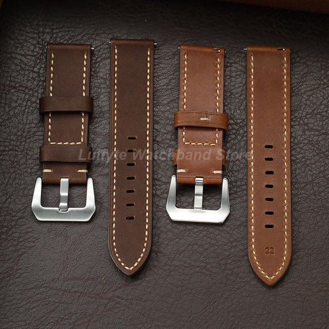 Luffyte Uhrenarmband Leder, Retro, Herren - Bild 1