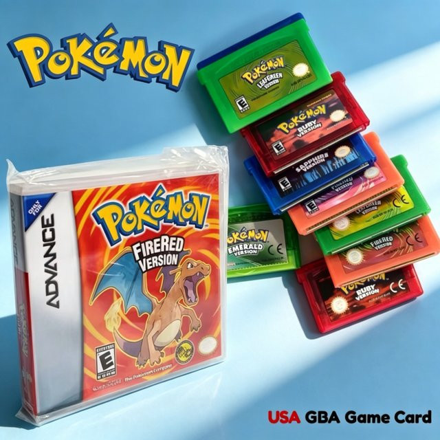 Pokémon GBA Spielmodul Bundle Retro Rollenspiel USA Version Englisch für Gameboy Advance - Bild 1