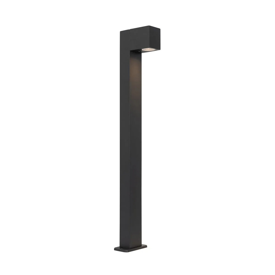 QAZQA Baleno Industrielle Stehleuchte für den Außenbereich aus Aluminium und Glas, Dunkelgrau, Höhe: 80 cm, IP44, dimmbar - Bild 2