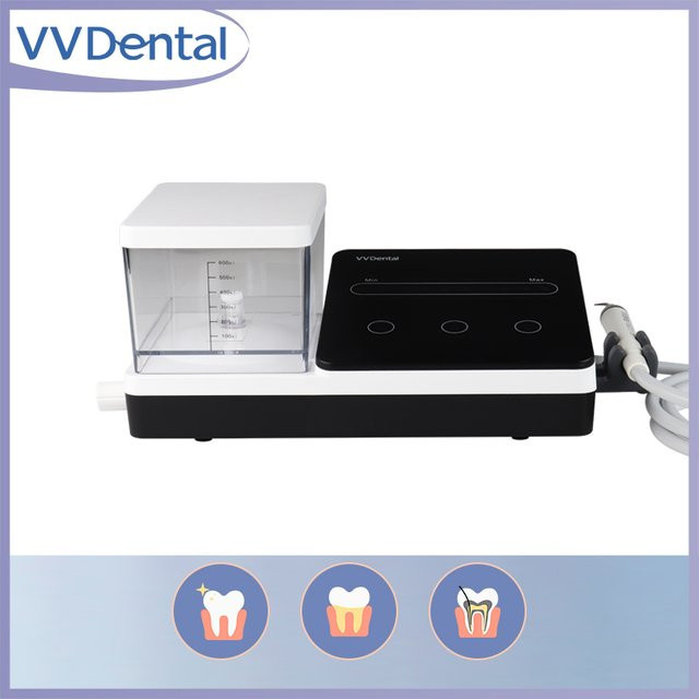 VV DENTAL Ultraschall-Scaler mit LED-Licht und 10 Spitzen in Weiß zur Zahnreinigung für Parodontologie und Endodontie - Bild 1