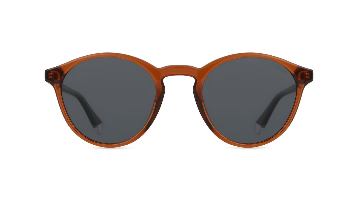 Polaroid PLD 4153/S Sonnenbrille, Panto, Vollrand, Kunststoff, Herren, braun, grau - Bild 1