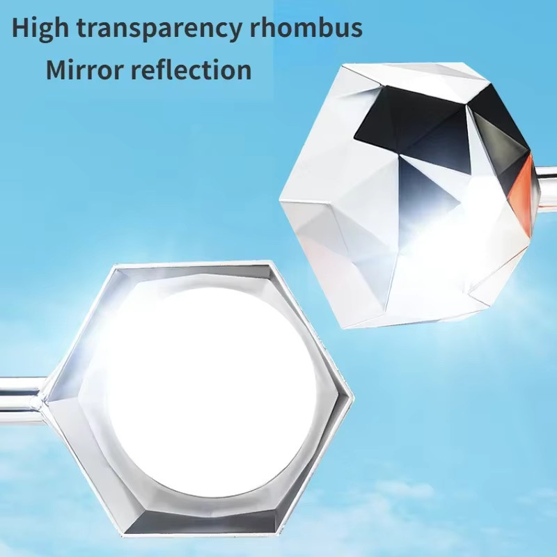 NOCCLILI Solarbetriebener 3-in-1 Vogelvertreiber mit Ultraschall, Windbewegung und reflektierendem Blitz in Orange - Bild 2