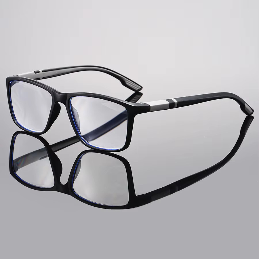 Hindfield Lesebrille, Vollrand, rechteckig, Kunststoff, Schwarz, Unisex - Bild 2