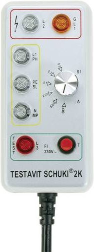 Testboy Testavit Schuki 2K Steckdosentester CAT III 300V LED in Weiß - Bild 1