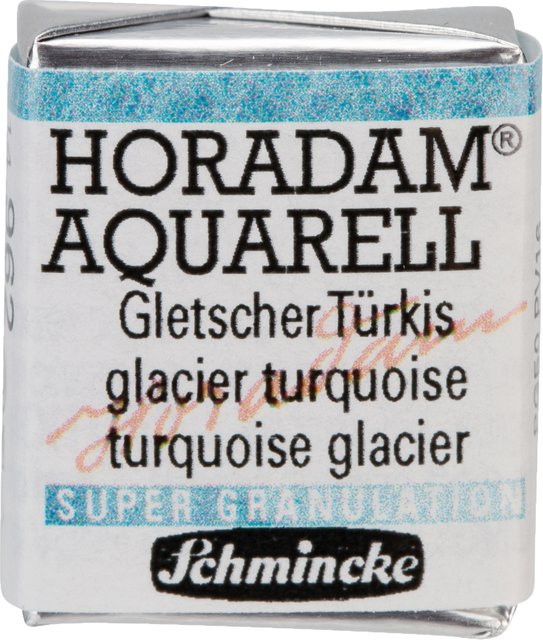 Schmincke HORADAM Aquarellfarbe Gletscher Türkis im 1/2 Näpfchen - Bild 1