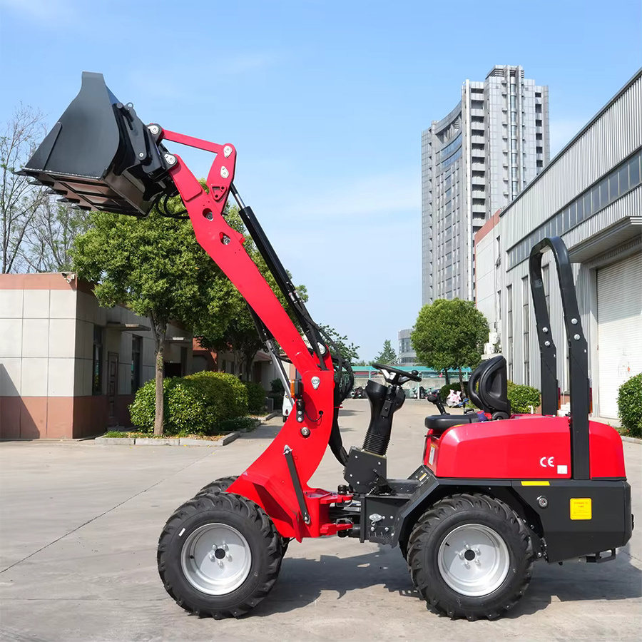 Skott Mini-Radlader in Rot mit CE EURO 5 Motor und 4x4 Knicklenker für Landwirtschaft und Bauwesen - Bild 5