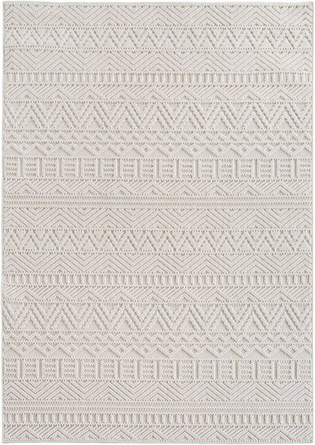 Ayyildiz Kurzflorteppich Helix in Creme, modern, pflegeleicht und fußbodenheizunggeeignet, B/H/L: 160 x 0,7 x 230 cm - Bild 1