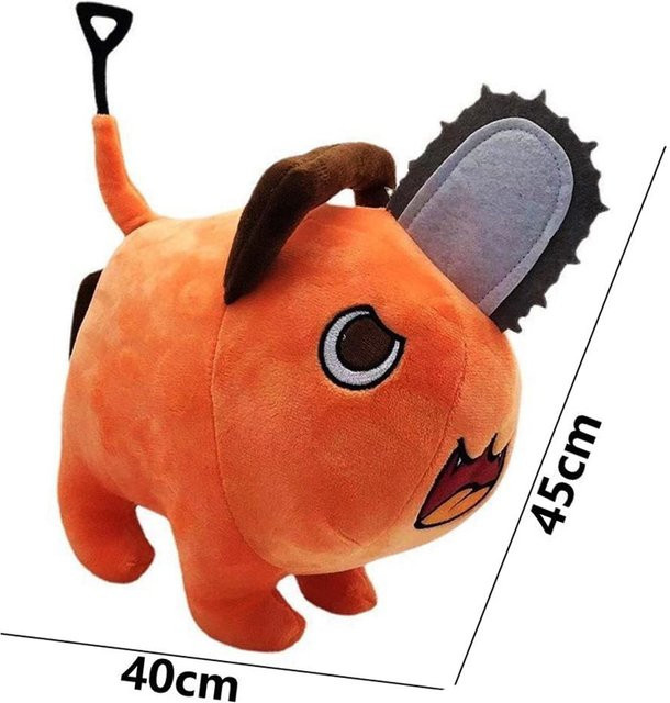 Kidsly Chainsaw Man Pochita, Plüschtier, Orange, 40cm - Bild 1