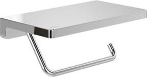 Villeroy & Boch Toilettenpapierhalter Elements mit Ablage, Wandmontage, Schwarz, B: 20,0 cm, H: 11,0 cm, T: 7,9 cm - Bild 1