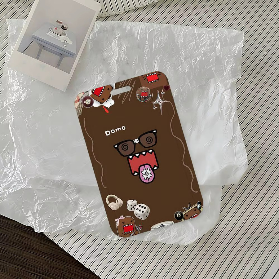 Domo Kun Cartoon Ausweishalter mit Lanyard in Braun aus Kunststoff für Schule und Geschäftsausstellungen - Bild 2