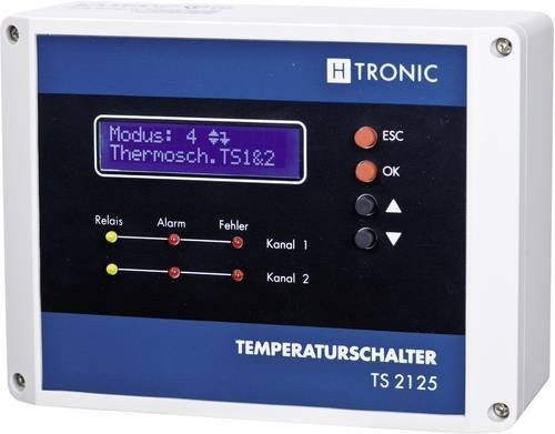 H-Tronic TS 2125 Multifunktions-Temperaturschalter und Zirkulationssteuerung in Weiß - Bild 1