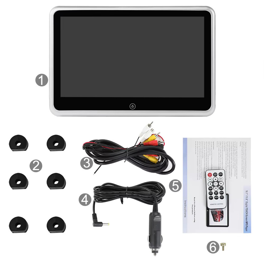 Carsanbo 8 Zoll Touchscreen-Kopfstützenmonitor MP5 mit IOS und Android Mirror Link für Multimedia-Projektion im Auto - Bild 6