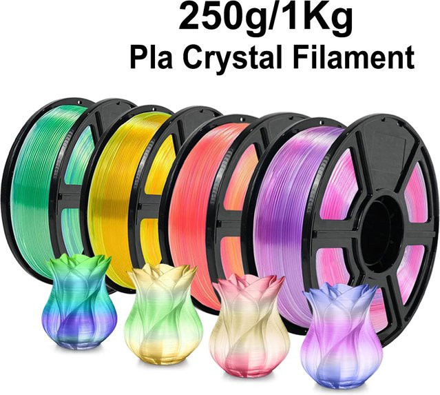 PLA Farbverlaufsfilament 1,75 mm für 3D-Drucker in Multicolour Blau Grün - Bild 1