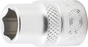 BGS Steckschlüssel-Einsatz Sechskant 10610 in Silber mit 10 mm Innenvierkant 3/8 Zoll und 10 mm Schlüsselweite - Bild 1