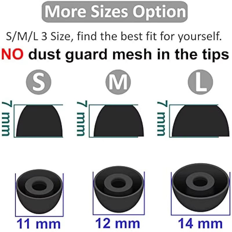 3 Paar Silikon Ohrstöpsel als Ersatz für Samsung Galaxy Buds2 Pro In-Ear Kopfhörer - Bild 2