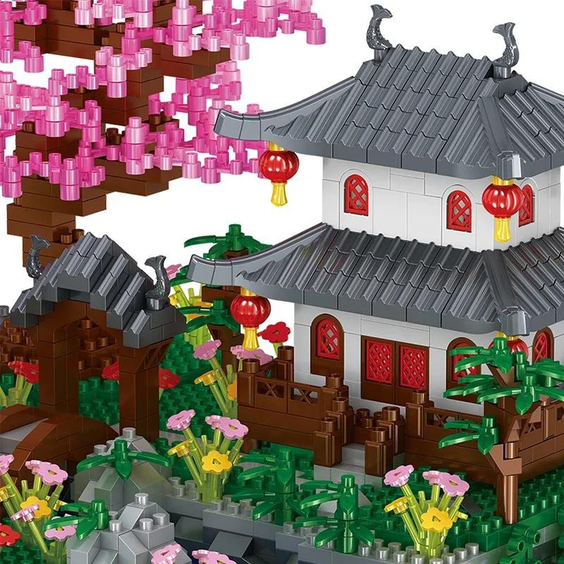 Linyi toy Pfirsich Kirsche Sakura Haus aus Kunststoff ab 6 Jahren - Bild 5