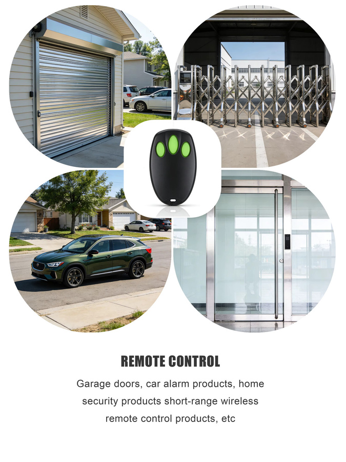 Merlin 3-Tasten-Garagenfernbedienung 94335E für Security+ 2.0 Rolling Code in Schwarz und Grün, passend für HE60 MT600 C840 Serie - Bild 7