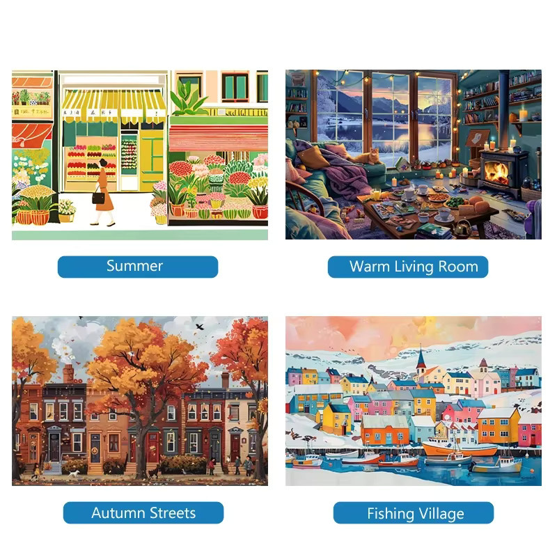 MaxRenard Herbststraßen Puzzle, 1000 Teile - Bild 5