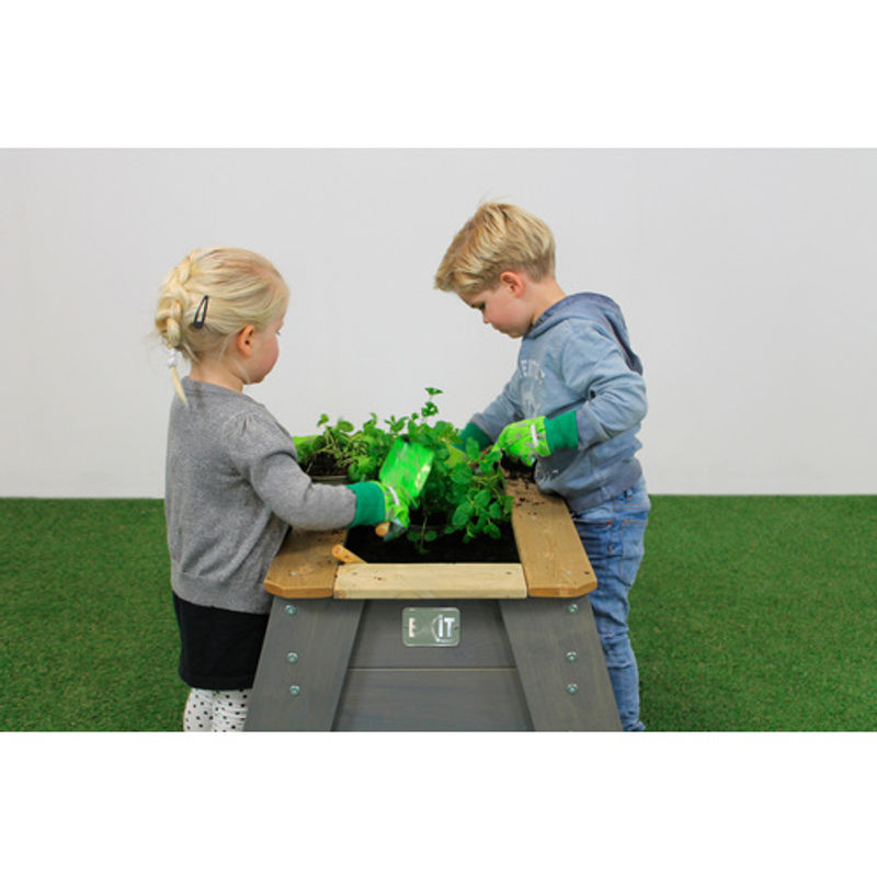 EXIT Aksent Kinder Hochbeet L aus Kiefernholz in Grau, B/H/L: 68 x 50 x 94 cm, 45 l - Bild 2