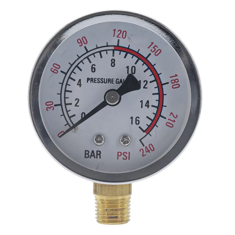 HpLive Pool Filter Wasser Manometer Y60 mit Messbereich 0-1,6 MPa und 0-230 PSI für Luftkompressoren und Luftpumpen - Bild 2