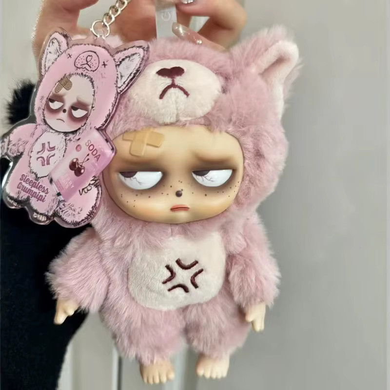 Grumpipi Sleepless Grumpipi Blind Box Vinyl-Gesichts-Plüschpuppe, Macaron-Farbe - Bild 3