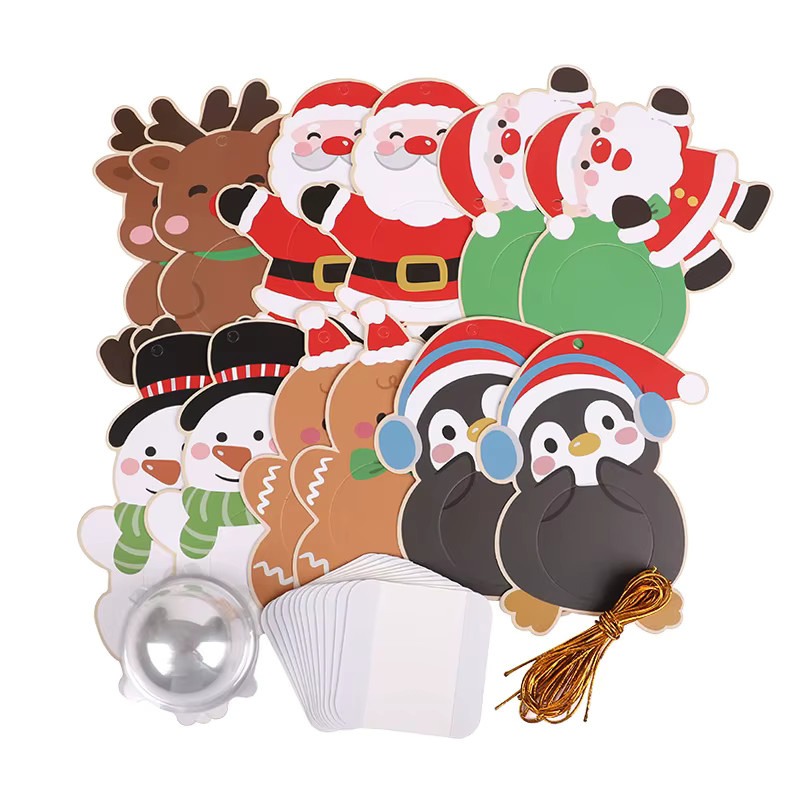 ZQNYCY Weihnachtliche Schokoladen-Geschenkverpackung aus Papier als Anhänger für Kinder und Weihnachtsbaum in Mehrfarbig - Bild 5