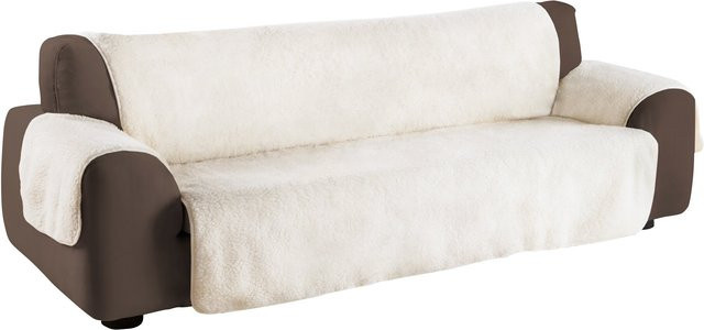 Sofaschoner aus K&N Schurwolle in Beige - Bild 1