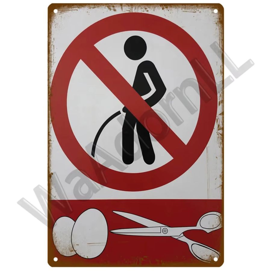 Vintage VIP Danger Wandplatte aus Metall von CIFBUY, dekoratives Warnblechschild, B/H: 20 x 30 cm - Bild 3