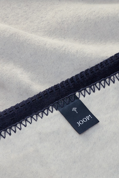 JOOP! UNI-DOUBLEFACE Wohndecke Reversible Decke in Marine-Grau, B: 150 cm, L: 200 cm - Bild 2