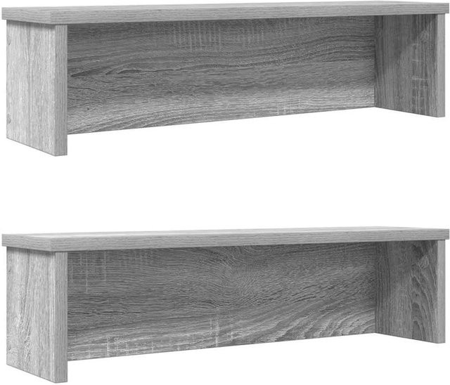 vidaXL Küchenregale stapelbar, 2 Stück, Grau Sonoma, B/T/H: 60 x 15 x 16 cm - Bild 1